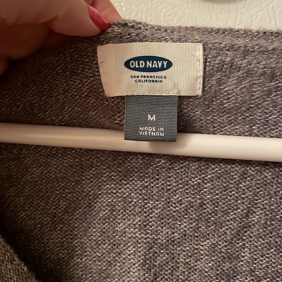 Old Navy Heather Gray Knit Sweater Medium - Picture 2 of 3